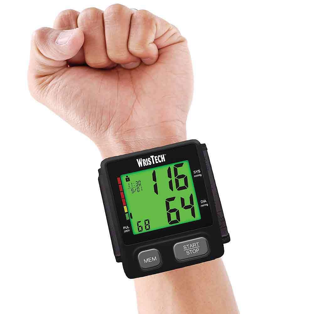 Color-Coded Talking Wrist Blood Pressure Monitor