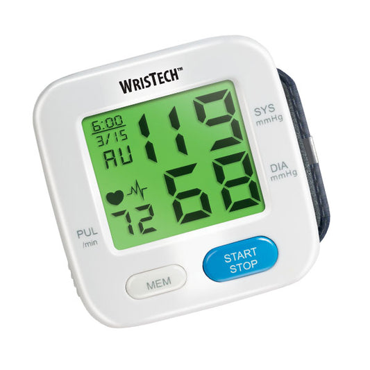 Color Changing Wrist Blood Pressure Monitor