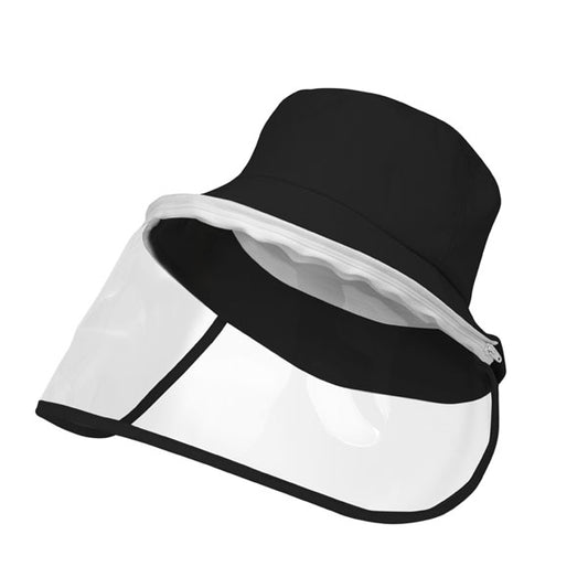 Bucket Hat with Visor (Black)